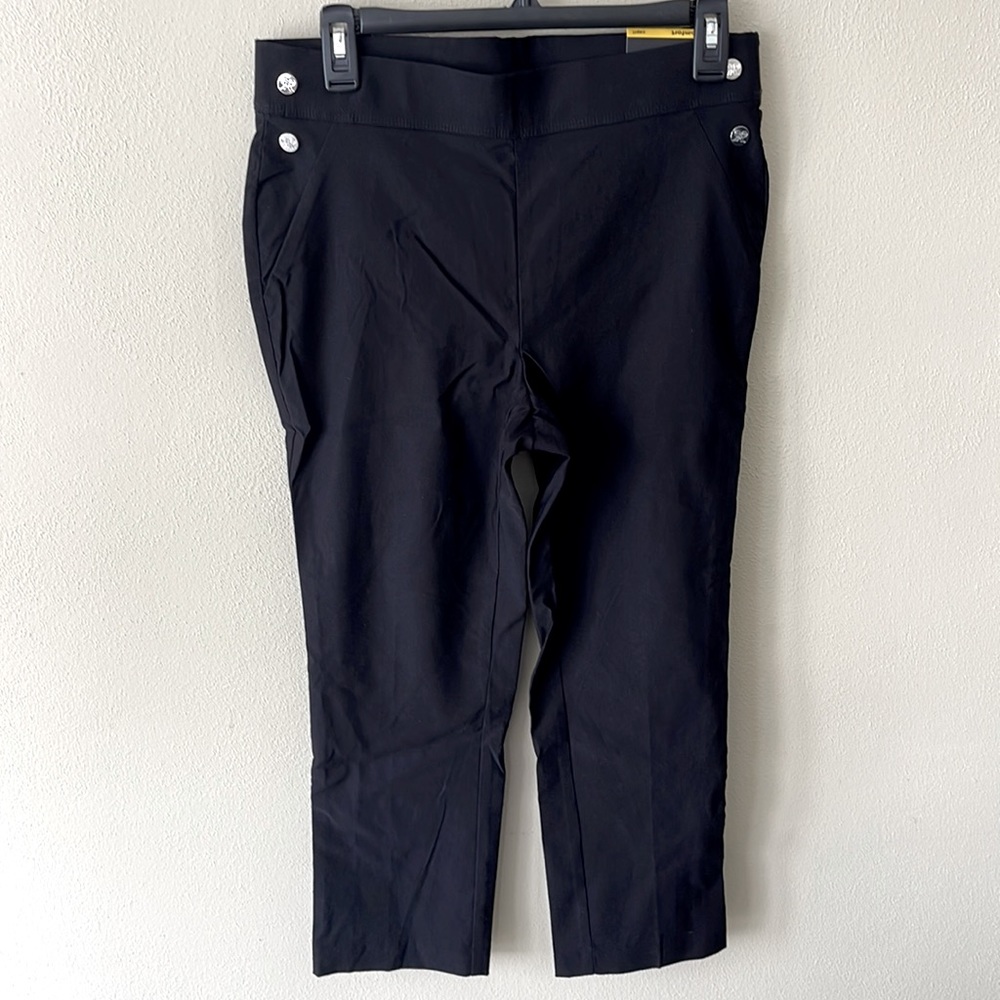 Rafaella Brand Comfort Fit Capri Black NWT size 8